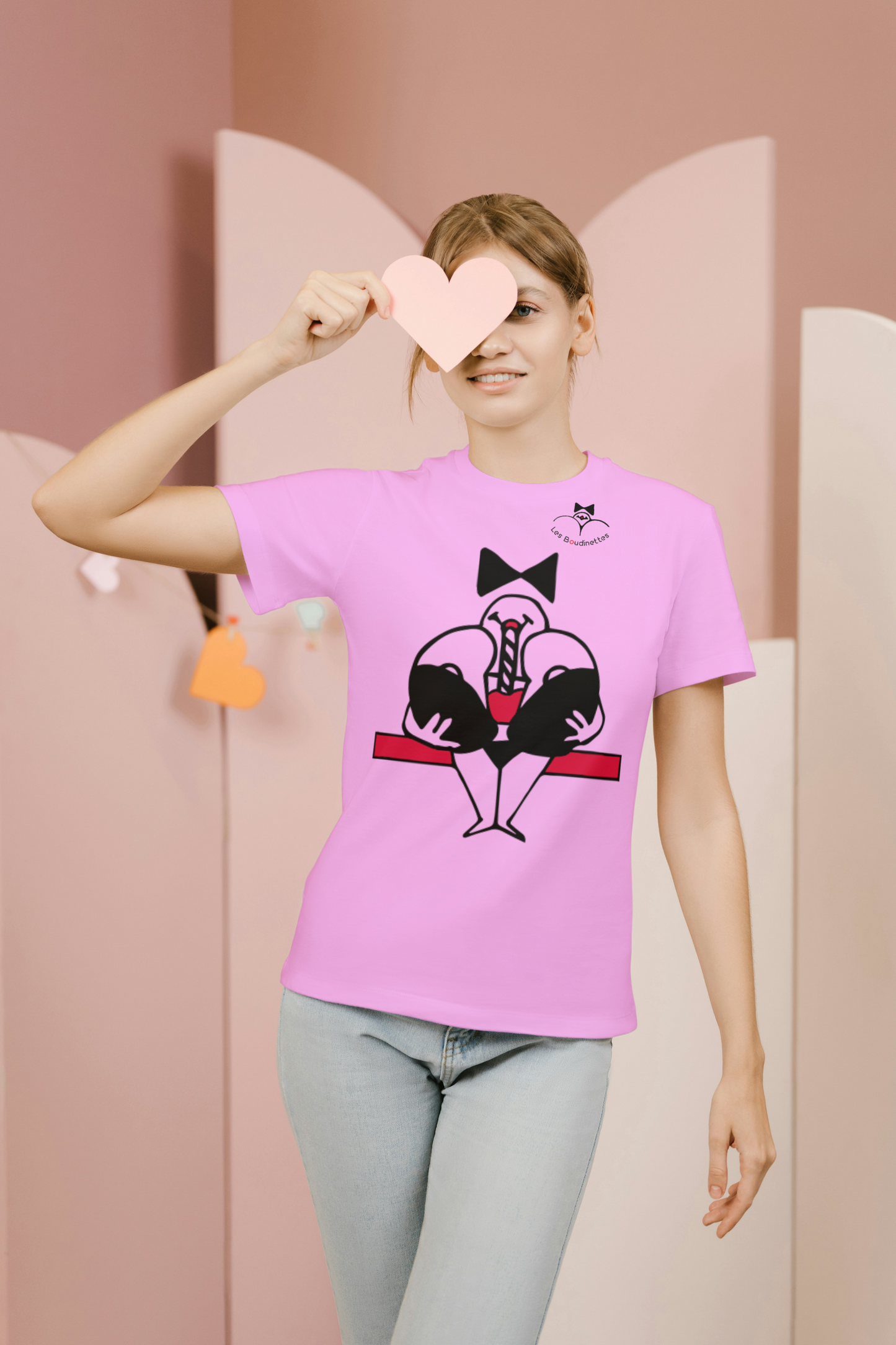 T-shirt Siroteuse avec texte au dos