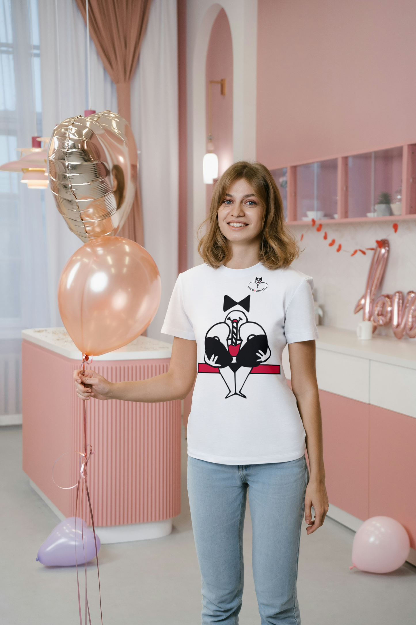 T-shirt Siroteuse avec texte au dos