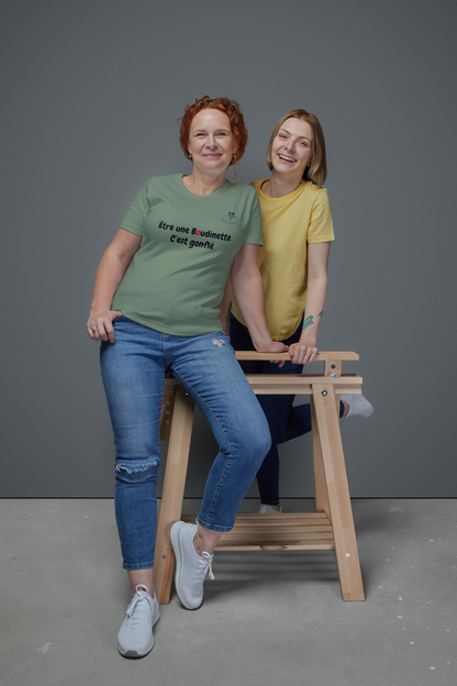 T-shirt "Être une Boudinette c’est gonflé" avec le dessin au dos