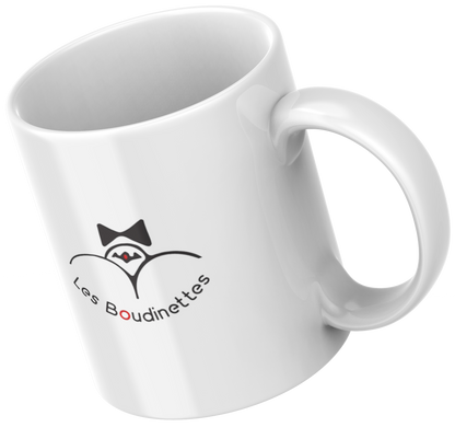 La tasse avec le logo "Les Boudinettes"