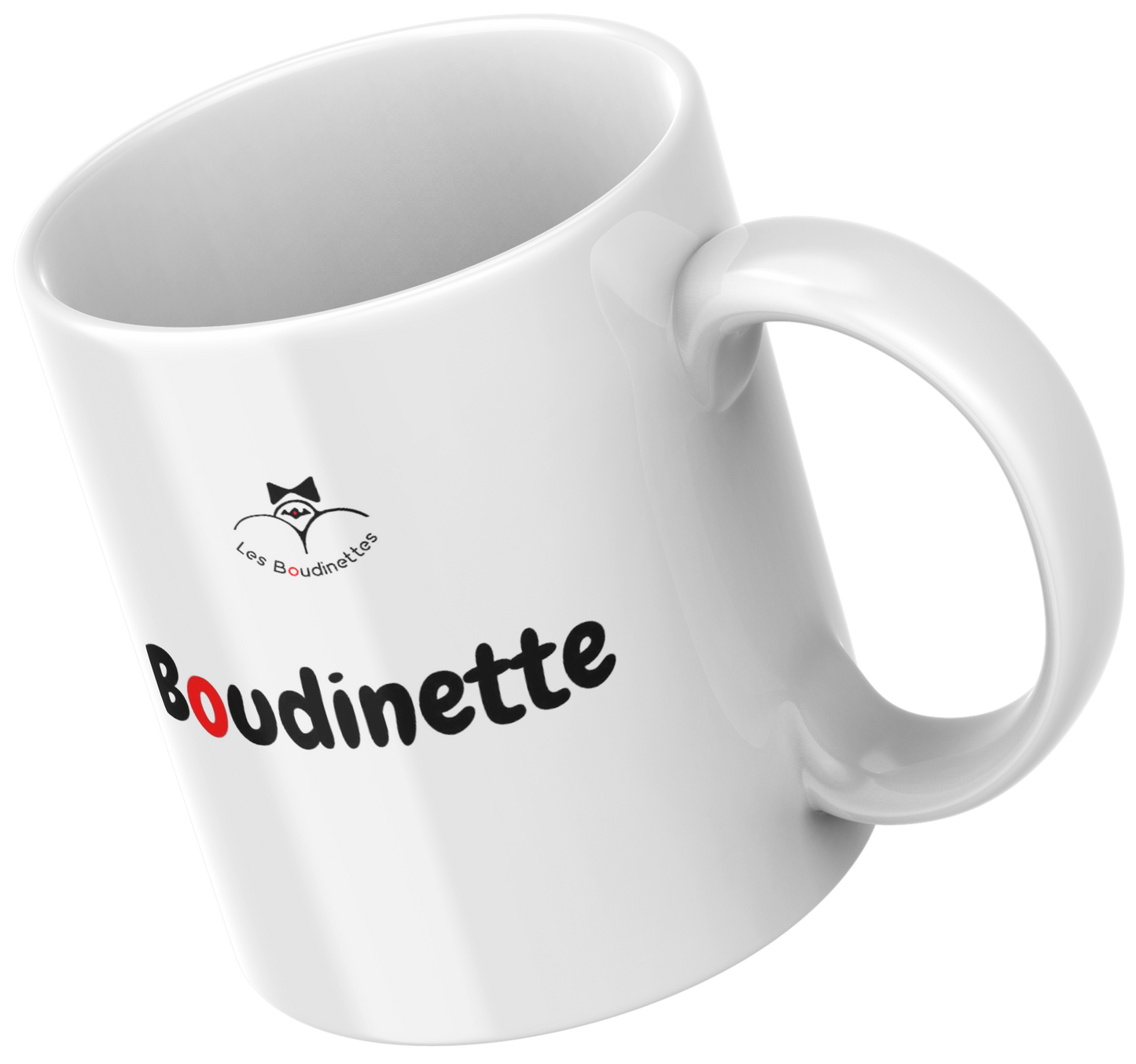 La tasse avec le message "Boudinette"