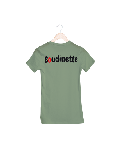 T-shirt Boudinette avec texte au dos