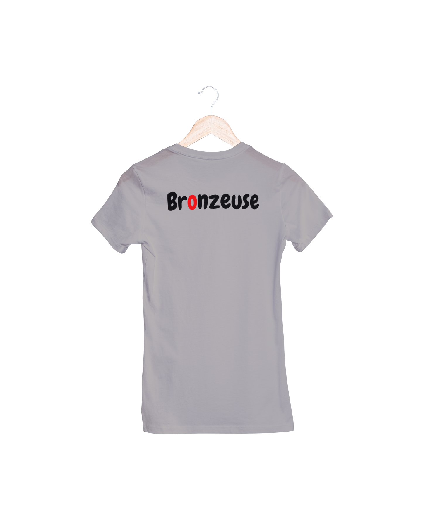 T-shirt Bronzeuse avec texte au dos