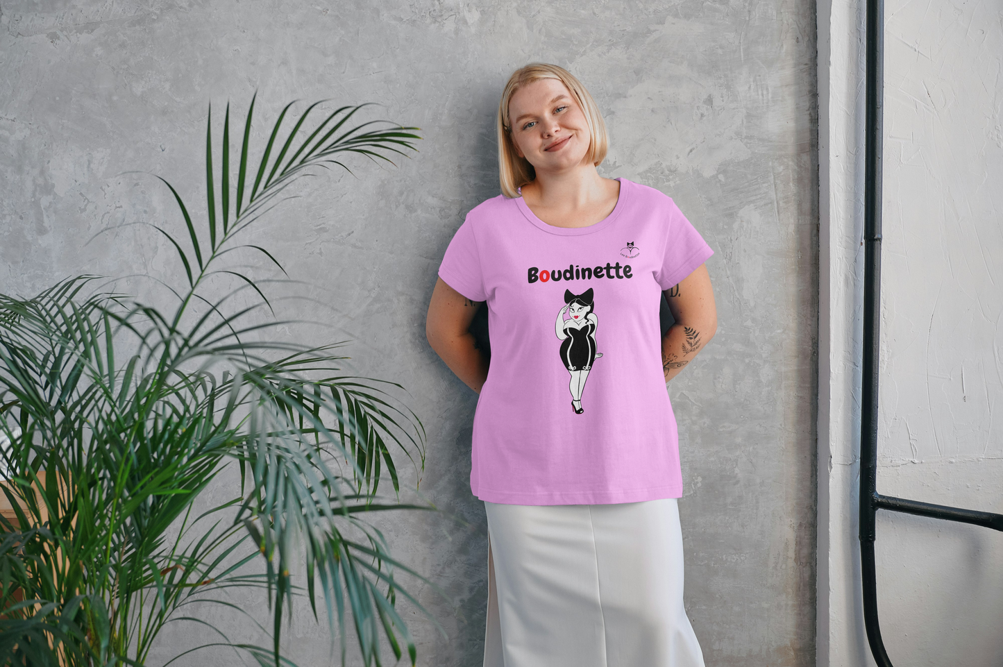 T-shirt Boudinette avec Logo à l'Arrière