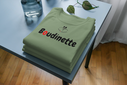 T-shirt "Boudinette" avec le logo et le texte