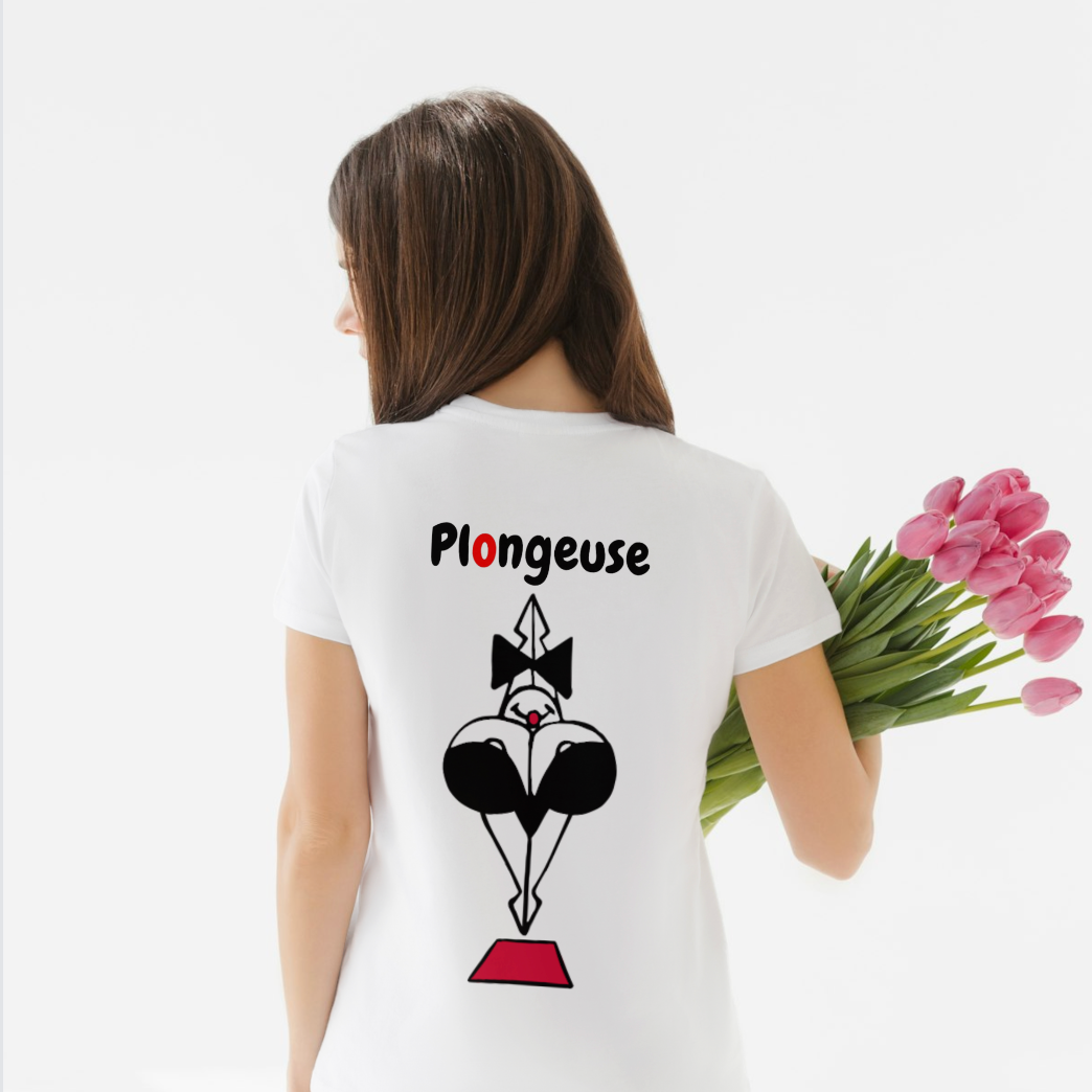 Robe avec le logo à l'avant et le dessin 'Plongeuse' à l'arrière | Les Boudinettes