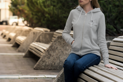 Sweat-shirt avec logo à l'avant, et inscription "Être une Boudinette c’est gonflé" à l'arrière