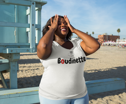 T-shirt "Boudinette" avec le logo et le texte