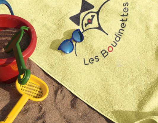 Serviette avec le logo "Les Boudinettes"