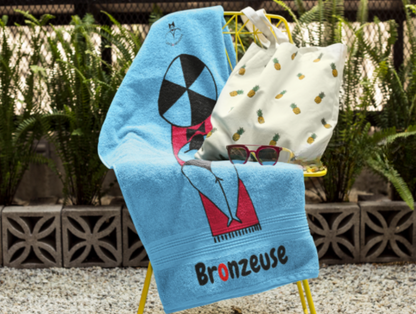 Serviette "Bronzeuse"