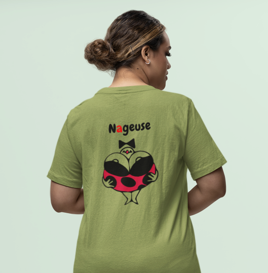 Robe "Nageuse" avec le logo à l'avant et le dessin à l'arrière | Les Boudinettes