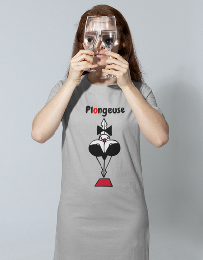 Robe avec le logo à l'avant et le dessin 'Plongeuse' à l'arrière | Les Boudinettes