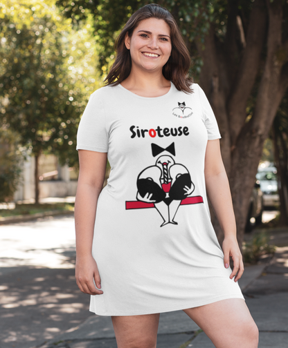 Robe "Siroteuse" avec le dessin à l'avant et le logo à l'arrière | Les Boudinettes