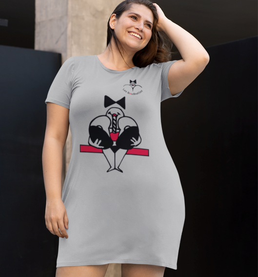 Robe "Siroteuse" avec le dessin à l'avant et le texte à l'arrière | Les Boudinettes