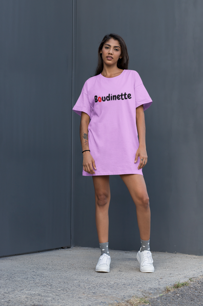 Robe 'Boudinette' avec le logo et le texte au dos | Les Boudinettes