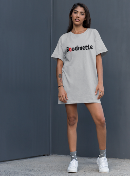 Robe 'Boudinette' avec le logo et le texte au dos | Les Boudinettes