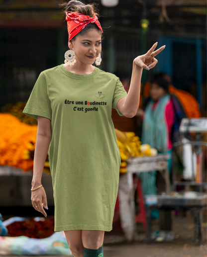 Robe 'Être une Boudinette c'est gonflé' avec le logo au dos | Les Boudinettes