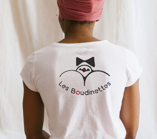 Robe 'Être une Boudinette c'est gonflé' avec le logo au dos | Les Boudinettes