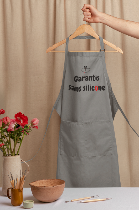 Tablier en Coton "Garantis sans silicone"