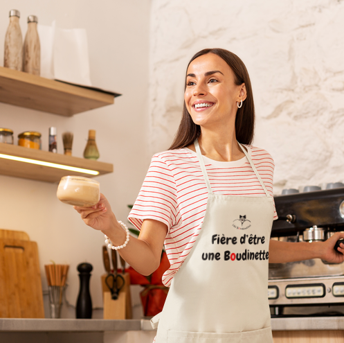 Tablier en Coton "Fière d'être une Boudinette"