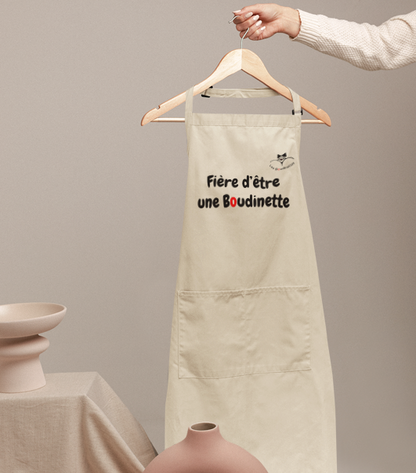 Tablier en Coton "Fière d'être une Boudinette"