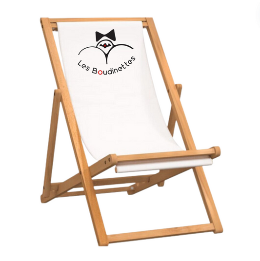 Chaise Longue avec Logo Les Boudinettes