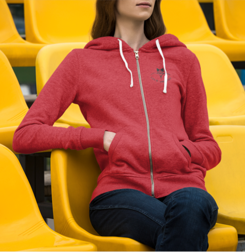 Sweat-shirt avec logo à l'avant, et dessin "Boudinette" à l'arrière