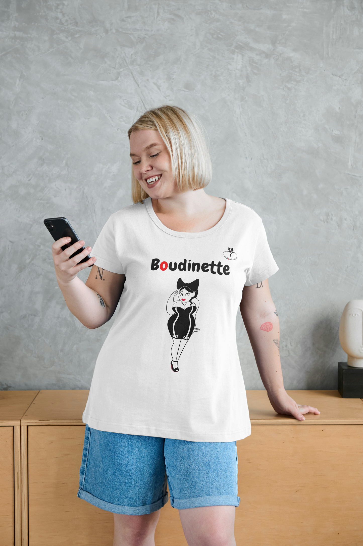 T-shirt Boudinette avec Logo à l'Arrière