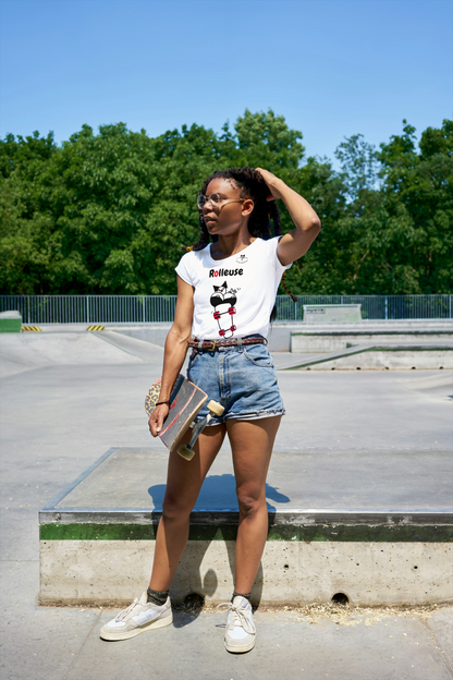 T-shirt Rolleuse avec Logo à l'Arrière