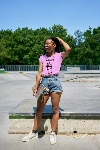 T-shirt Rolleuse avec Logo à l'Arrière