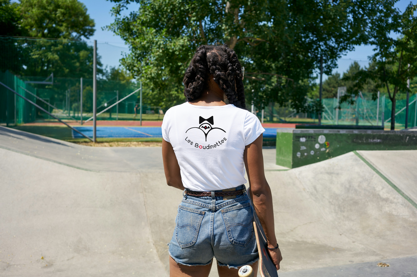 T-shirt Rolleuse avec Logo à l'Arrière