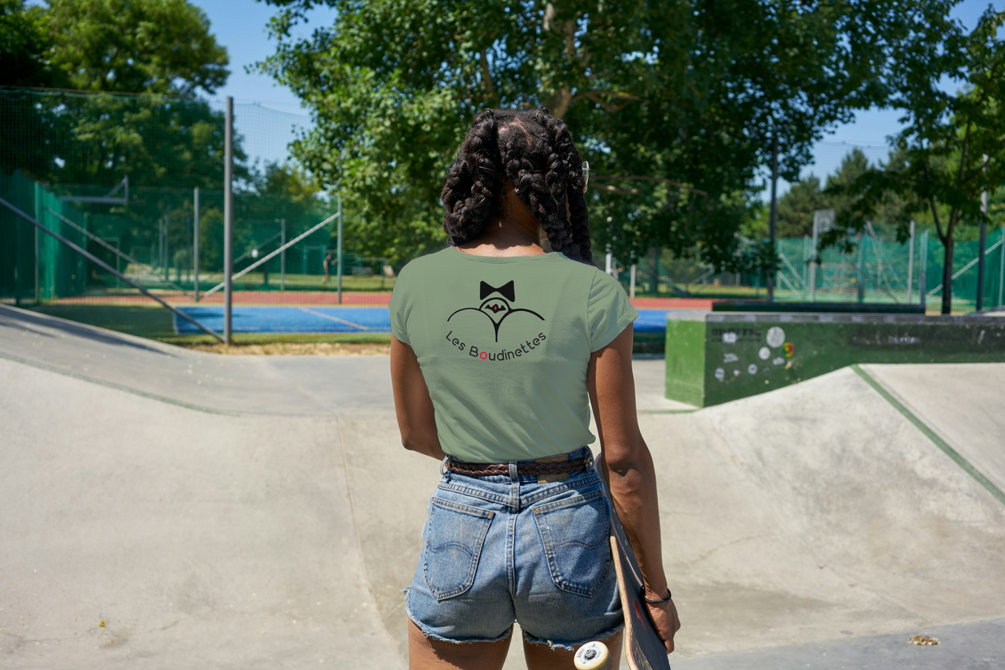 T-shirt Rolleuse avec Logo à l'Arrière