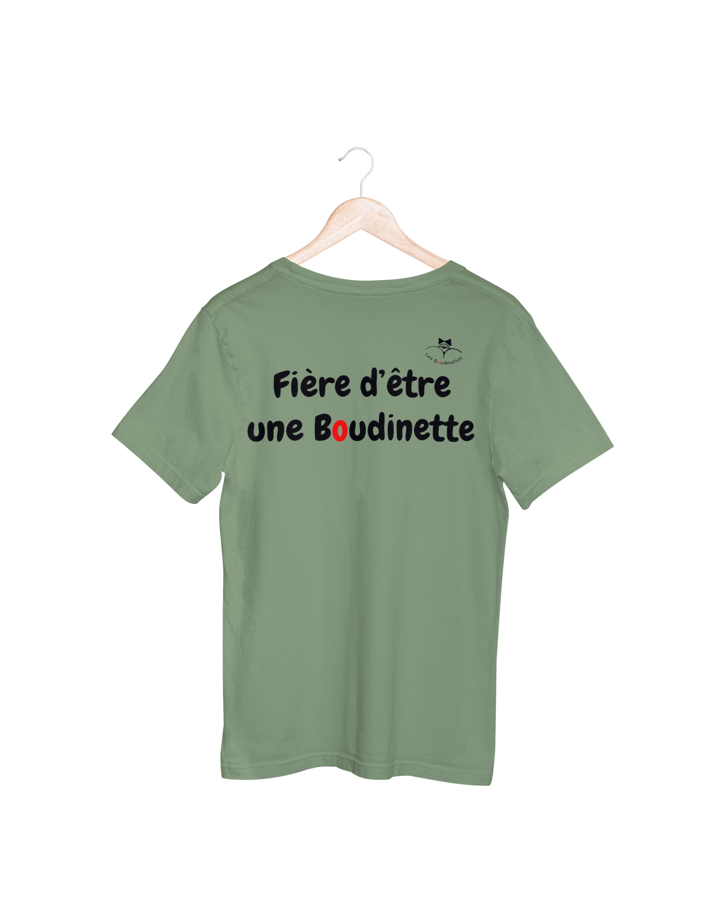 T-shirt "Fière d'être une Boudinette" avec le logo au dos