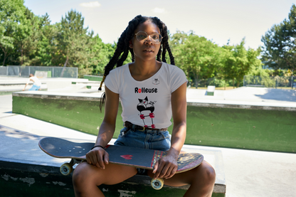 T-shirt Rolleuse avec Logo à l'Arrière