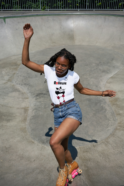 T-shirt Rolleuse avec Logo à l'Arrière