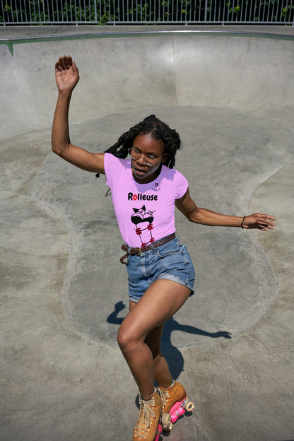 T-shirt Rolleuse avec Logo à l'Arrière